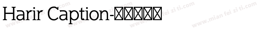 Harir Caption字体转换